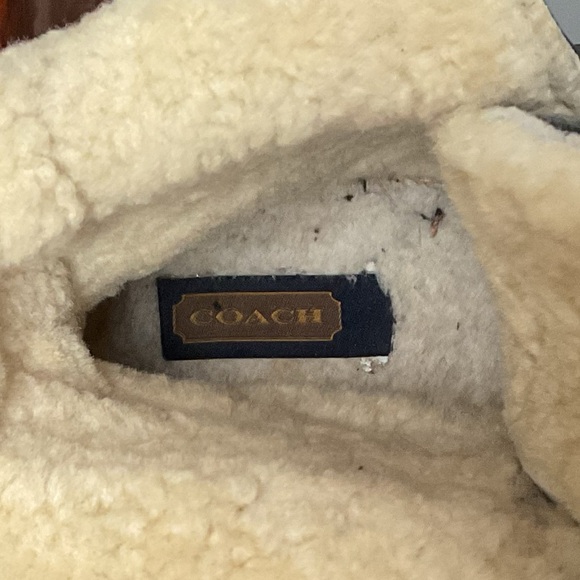 Coach Black Leather Shearling Booties Women’s - Picture 6 of 10